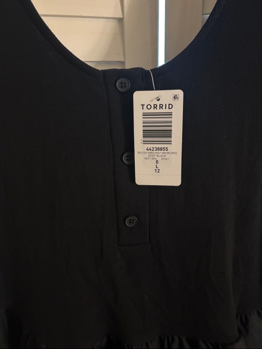 torrid Black Midi Dress with Lace Hem - Picture 4 of 6